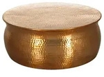 Couchtisch Karam &Oslash; ca. 75 cm Alu Gold