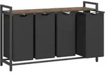 W&auml;scheschekorb Schwarz ca. 116x72x33cm