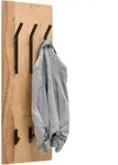 Wandgarderobe Rivera 6 Schwarz/Akaziefarben