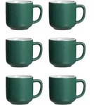 ESPRESSOTASSEN Jasper gr&uuml;n 100 ml 6er Set