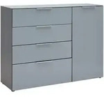 Sideboard Oakland in Grau/Graphitfarben