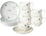 ESPRESSOTASSEN MIT UNTERTASSEN Colourful Spring bunt 100 ml 6er Set