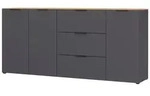 Sideboard California in Eichefarben/Graphitfarben