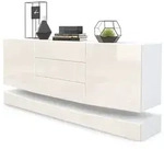 SIDEBOARD City Fronten in Creme Hochglanz