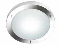 Badezimmer-Deckenleuchte Condus in Weiß/Nickel max. 60W Deckenlampe