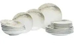 TELLER-SET Arezzo braun 18-tlg.