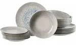 TELLER-SET Rimini grau 18-tlg.