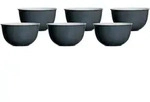 M&Uuml;SLISCHALEN Doppio Anthrazit &oslash; 14 cm 6er Set