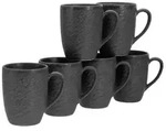 Kaffeebecherset Rondo Schwarz, 6-teilig