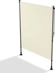Juskys SENKRECHTMARKISE Barbados beige 150 x 310 cm