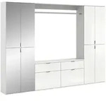 Garderobe Projekt X ca. 243x193 cm Wei&szlig;
