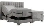 BOXBETT ELEKTRO 180/200 Hellgrau Velvet - H3