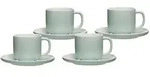 KAFFEETASSEN MIT UNTERTASSEN Jasper Mint 240 ml 4er Set