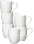 KAFFEEBECHER Saphir wei&szlig; 320 ml 6er Set