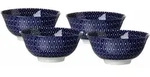 M&Uuml;SLISCHALEN Royal Reiko wei&szlig;-blau &oslash; 15,5 cm 4er Set