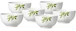 M&Uuml;SLISCHALEN Evora wei&szlig;-gr&uuml;n &oslash; 15 cm 6er Set