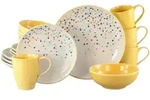 Kombiservice Joy Gelb/Creme, 16-teilig