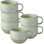 KAFFEETASSEN Perlemor Alga gr&uuml;n 190 ml 6er Set