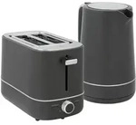 KOCHER-TOASTER-SET 2er Set Stahl Kunststoff Grau