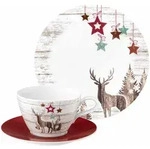 MILCHKAFFEESERVICE Life Christmas wei&szlig;-braun 18-tlg.