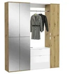 Garderobe Projekt X ca. 152x193 cm Eiche/Wei&szlig;