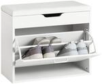 SCHUHBANK Wei&szlig;