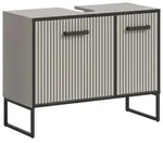 Waschbeckenunterschrank Bagno Kaschmir/Schwarz