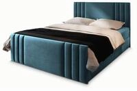 BOXBETT KANES 140x200 cm mit Matratze und Topper - Blau