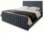 BOXBETT ARION 180x200 cm mit Matratze und Topper, H2+H3 - Grau