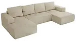 WOHNLANDSCHAFT TRENTINO U Beige Velvet