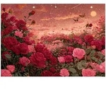 FOTOTAPETE Blumen Rosen Rot 350x250 cm