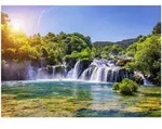 FOTOTAPETE Wasserfall 3D Natur 250x175