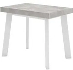 KONSOLENTISCH ausziehbar 58 bis 180cm, f&uuml;r 8 G&auml;ste, wei&szlig; zementgrau,...