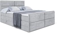 BOXSPRINGBETT AURA-Z KING - 180 x 200 - H3/H4 - Hellgrau