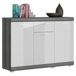 Kommode Scout ca. 120x85 cm Wei&szlig;/Grau