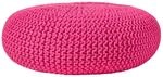 STRICK-POUF pink, Bodenkissen rund 70/70/23 cm