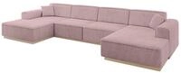 WOHNLANDSCHAFT IREA-U2 - 386x165x80 cm Rosa