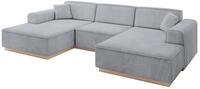 WOHNLANDSCHAFT IREA-U1 - 301x165x80 cm Grau