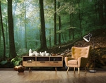FOTOTAPETE Wald 3D Effekt Natur Wohnzimmer 200x140