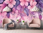 FOTOTAPETE Blumen Rosa Wohnzimmer Vlies Tapete 400x280