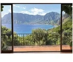 FOTOTAPETE 3D Effekt Fenster Meer Tapete Wohnzimmer 200x140