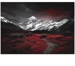 FOTOTAPETE Gebirge Natur Schwarz 400x280 cm