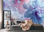 FOTOTAPETE Blumen Abstrakt Lila 350x250 cm