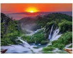 FOTOTAPETE Wasserfall 3D Natur 250x175