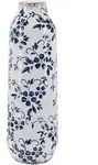 BLUMENVASE Steinzeug wei&szlig; Mulai
