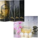 FOTO-PARAVENT ORIENTAL Schwarz, Gold