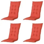 Sesselauflagen-Set Basic 4-tlg. Rot Hochlehner