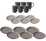 TAFELSERVICE Jasper grau 18er Set
