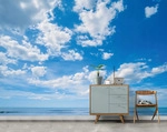 FOTOTAPETE Himmel Wolken Blau 200x140 cm