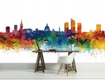 FOTOTAPETE Stadt Panorama Bunt 400x280 cm